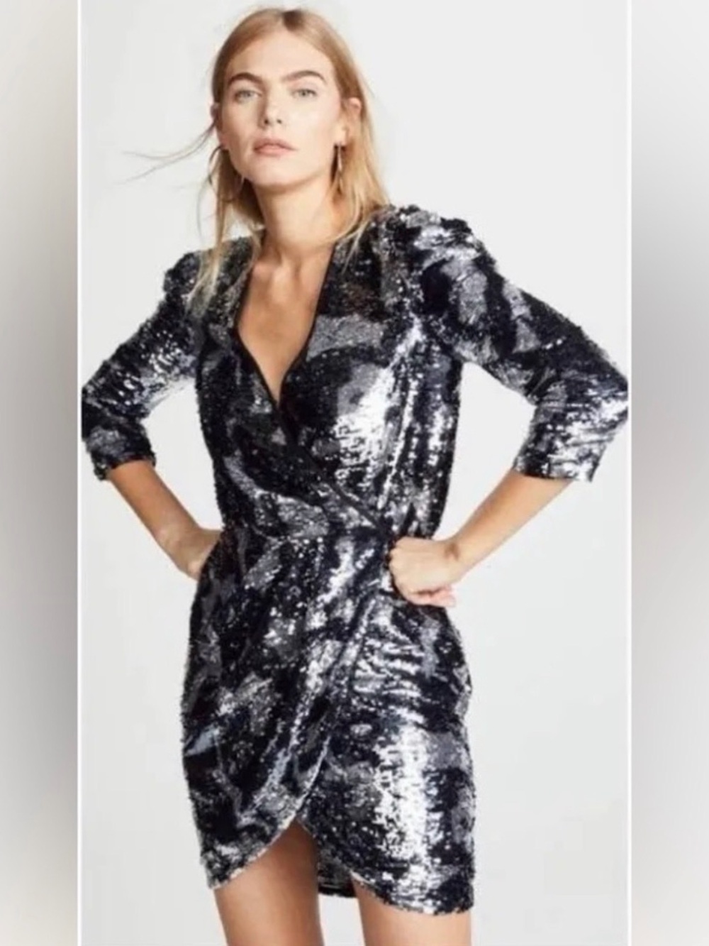 Tanya Taylor Zoey Gunmetal camo Dress